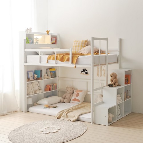 플라망 바이블 수납계단형 철제 벙커침대 SS