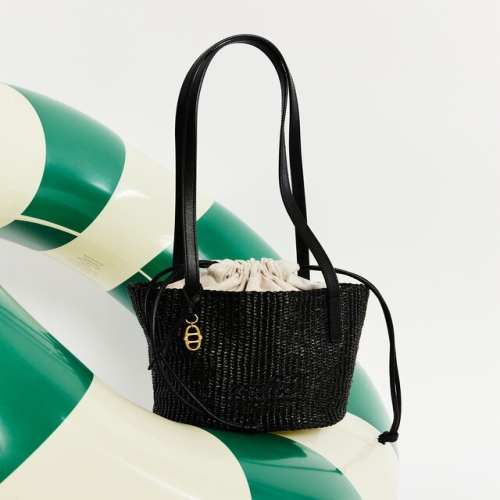 바네사브루노 아떼 잡화 아떼 액세사리 AABA6F802BK 품절임박 블랙 라피아 숄더백 S_이미지