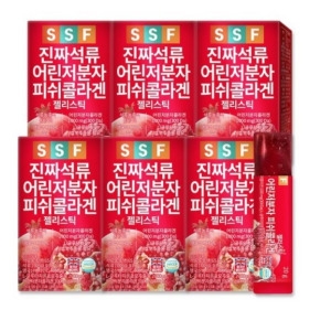  순수식품 진짜석류 어린저분자 피쉬콜라겐 20g 15포 [6개]