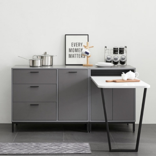 히트디자인 포에 다용도 양문 식탁형 수납장 세트이미지입니다. 누르면 해당 게시물로 새창이동합니다.