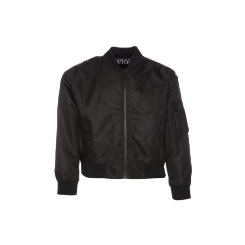 베르사체 진스 꾸뛰르 바로크 프린트 지퍼 보머 자켓 블랙 76GAS408CQD20