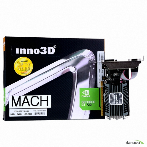 INNO3D Mach ������ GT720 ���� D3 1GB LP ������