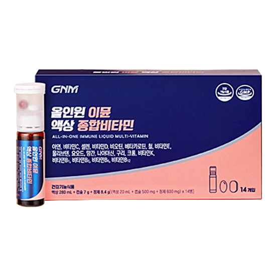 GNM자연의품격 올인원 이뮨 액상 종합비타민 액상+정제 14개입 (2개)_이미지