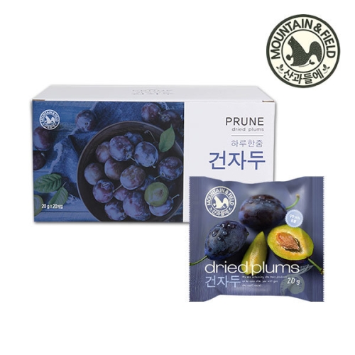 산과들에 쫀득말랑 하루건자두 푸룬 1박스 총 20봉
