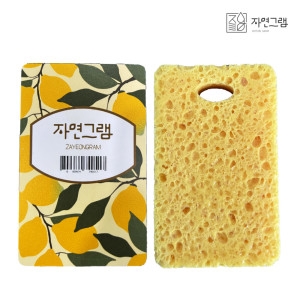 자연그램 천연수세미 레몬 1개코코넛 껍질 제로웨이스트