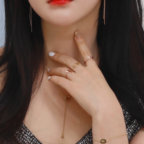 헤스티아 핑크+쇼핑백 Marianna_11 Surgical Steel Ring / 서지컬 써지컬 반지_이미지