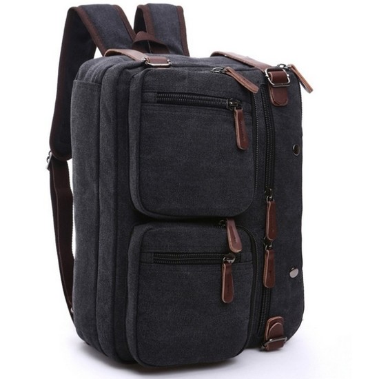 BAGnBAGs 3 in 1 숄더 겸용 백팩 ZlD-A310 (블랙)_이미지