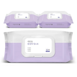 씨앤씨 데일리워터 세균닦는 에탄올이 들어간 물걸레 청소포 특대형 3팩/팩당30매_이미지