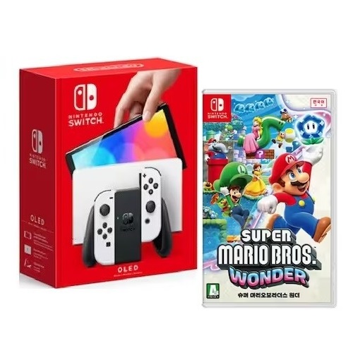 Nintendo 닌텐도 스위치 OLED 4인용 게임 패키지 (슈퍼 마리오브라더스 원더)