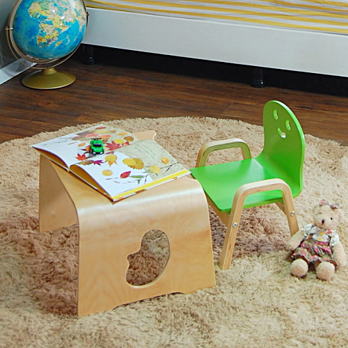 디홀릭 토리 원목 해피니스 유아 책상+의자 1개 세트