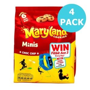 Maryland Cookies Choc Chip ���� �޸����� ���ݸ� ��Ű �̴� ���� Ĩ 99Į�θ� 6���� 118.8g 4��