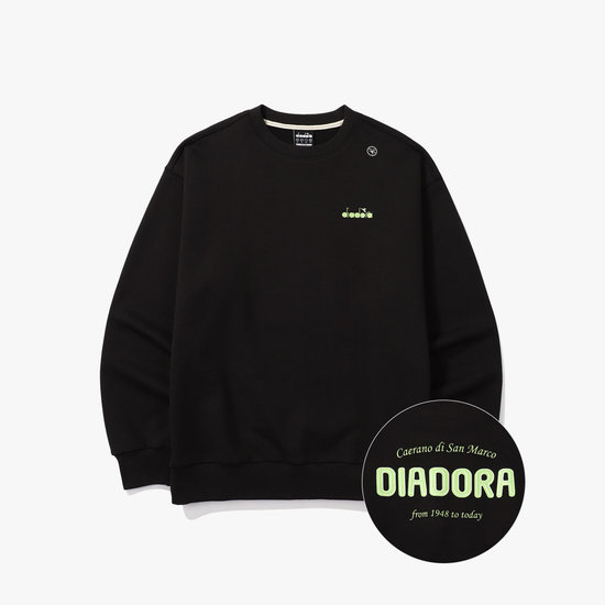 디아도라 컴피 맨투맨 D4123LFS20BLK