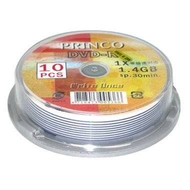 PRINCO DVD-R 1.4GB 1X 케익 10장 Mini_이미지