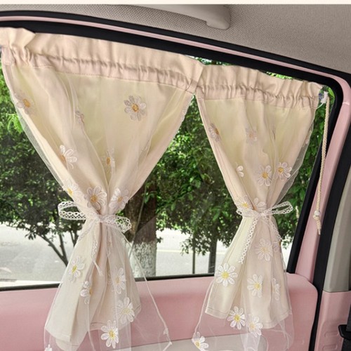 오토크루 이중 레이스 햇빛가리개 커튼 - 커튼형 데이지 AC-S04