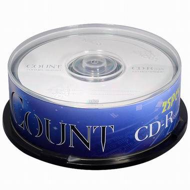 COUNT CD-R 700MB 52x 화이트골드 케익 (25장)_이미지