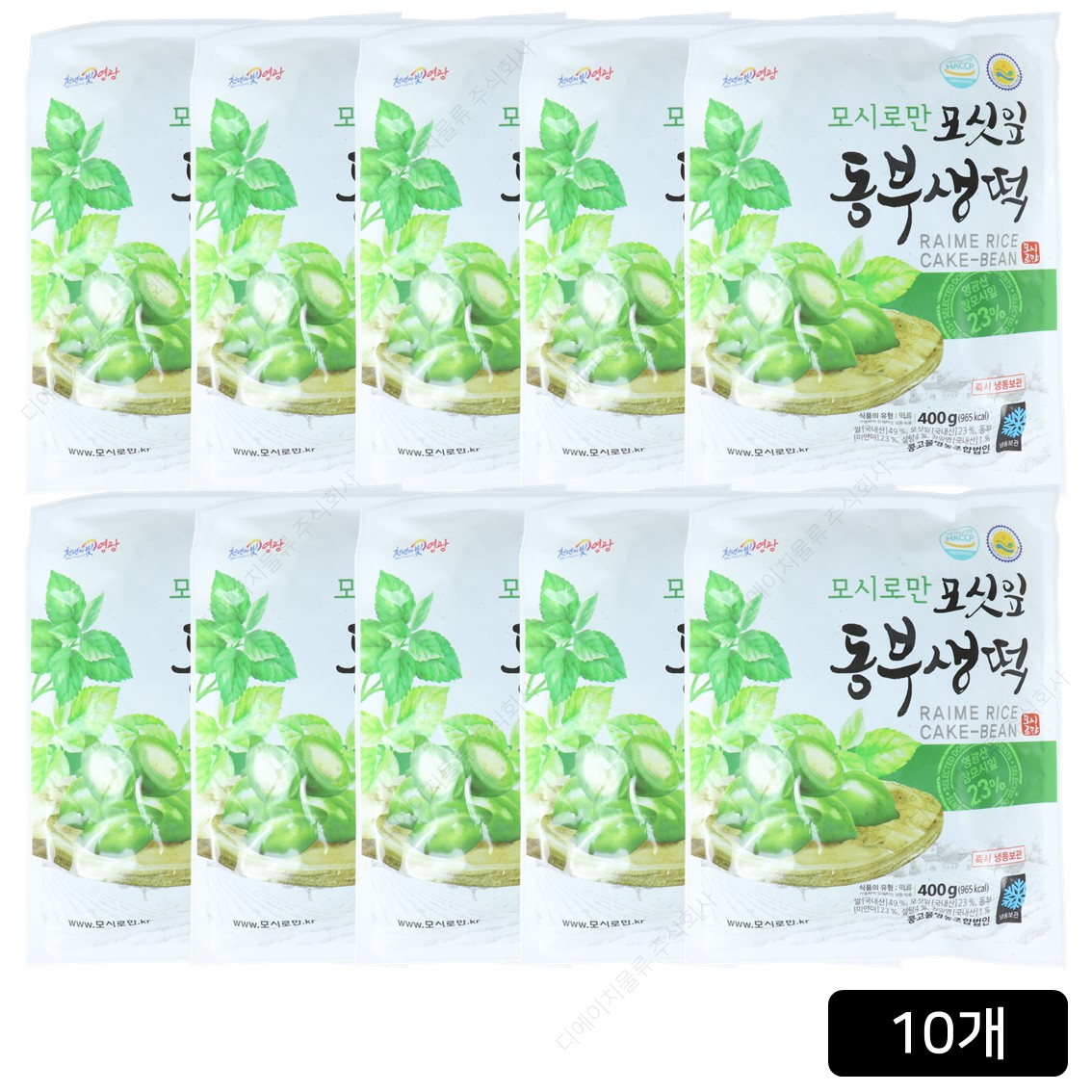 콩고물영농조합 모시로만 동부생떡 400g (10개)_이미지