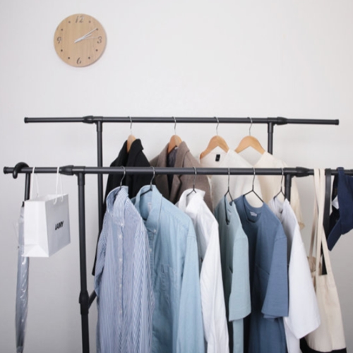 OMT 이동식 2단 스탠드 옷걸이 행거_이미지