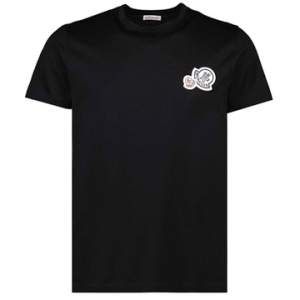 몽클레르 8C00048 8390Y 999 더블패치 포켓 라운드 반팔티셔츠