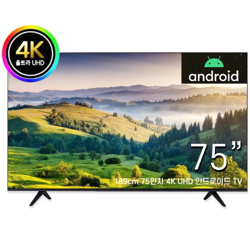 아이온코리아 BOSSWIZ 75인치 구글 UHD 4K LED TV (스탠드)_이미지