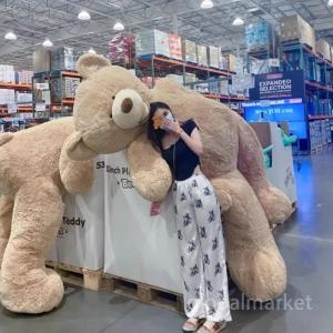 커클랜드 곰인형 초대형 특대 인형 자이언트 테디베어 포옹 베어 침대 곰인형 100cm_이미지