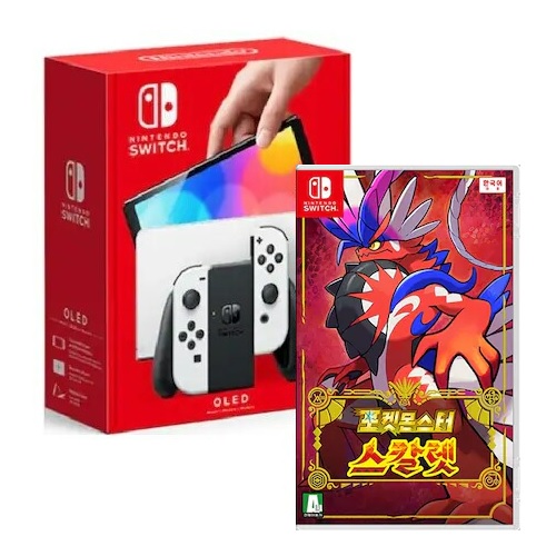 Nintendo 닌텐도 스위치 OLED 1인용 게임 패키지 (포켓몬스터 스칼렛)