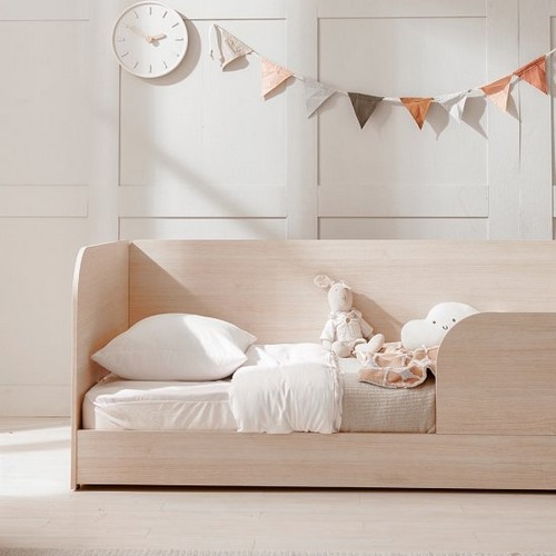 장인가구 뉴피터 저상형 슬라이딩 일반형 침대 SS+안전가드 (매트별도)_이미지