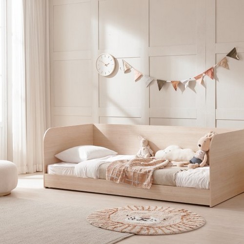 장인가구 뉴피터 저상형 슬라이딩 일반형 침대 SS+안전가드 (매트별도)_이미지