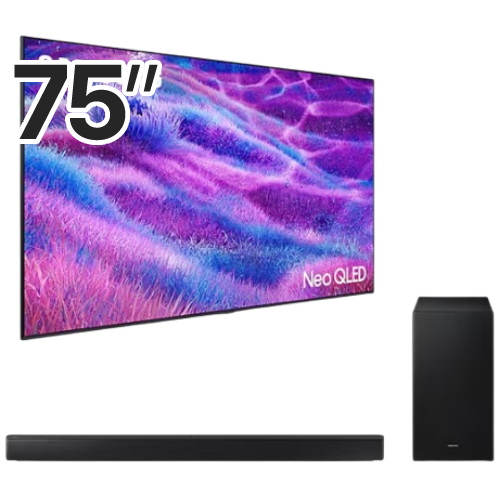 삼성전자 네오QLED KQ75QNF80AFXKR (벽걸이+사운드바, HW-B650D)_이미지