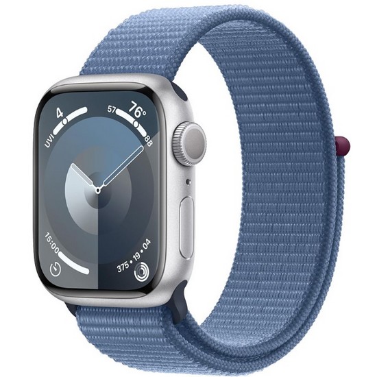 APPLE 워치 시리즈9 41mm 실버 알루미늄 (스포츠루프)