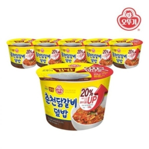 맛있는 컵밥 춘천닭갈비덮밥 증량 310g x 6개