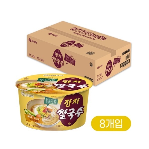 키다리식품 세이면 잔치쌀국수 큰컵 176g (8개)
