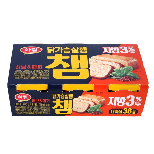 하림 챔 허브&페퍼 200g [4개]