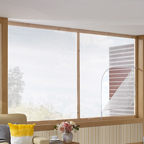 아이디인더스트리 알뜨리 에어캡 방풍비닐 창문 베란다용 화이트지퍼 (소)_이미지