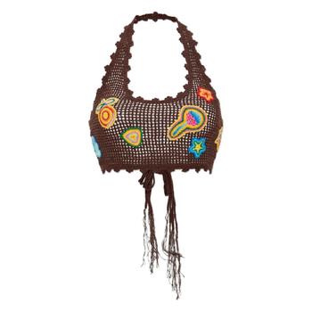 카사블랑카 크로셰 니트 탑 WS25KW93901 T_이미지