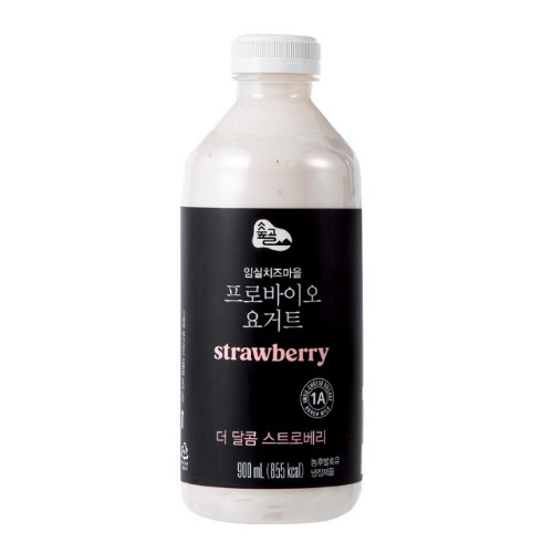 맛누리 숲골 임실치즈마을 프로바이오 더 달콤 스트로베리 900ml (4개)_이미지