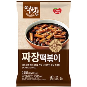 동원F&B 떡볶이의 신 짜장 떡볶이 358g (1개)_이미지