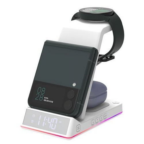오로라모바일 Re:QM 15W 3in1 무선충전기 QWC-L5100S (갤럭시워치용)_이미지