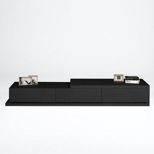 에보니아 닉스 확장형 무광 거실장 2200