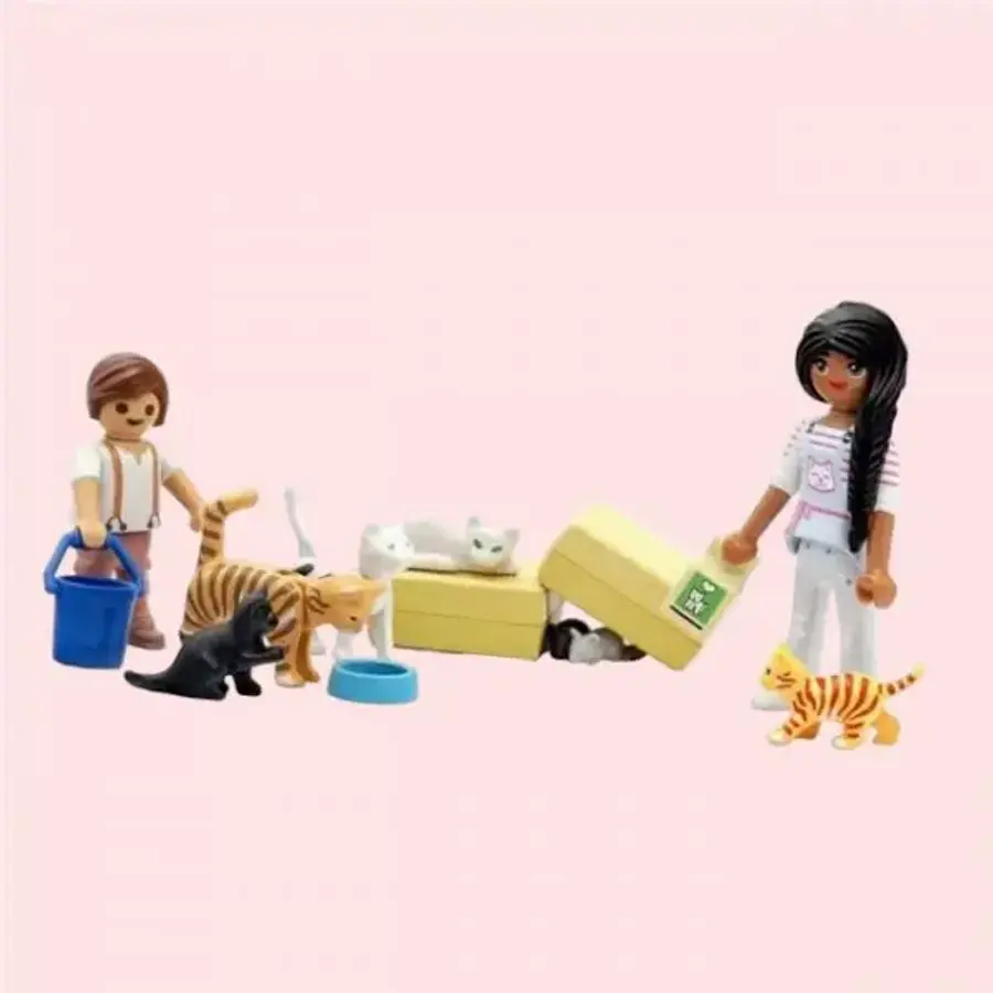 아이큐박스 플레이모빌 고양이 가족 71309 4574137