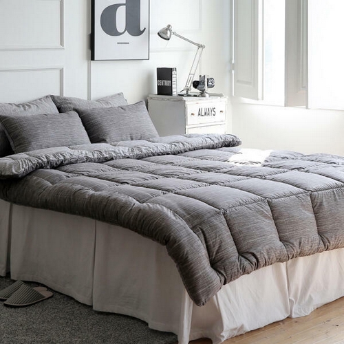 샤이닝홈 아밍 칼리아 세미 마이크로 차렵이불 베개세트 (킹 K)_이미지