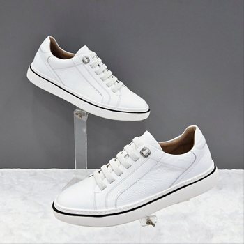 남성 클래식 레더 스니커즈 Y2HF50FS07 WHITE 1SD JJ_JJ_이미지