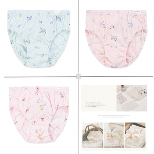 오가닉맘 엘니민+엘니핑+유니르핑여아팬티3종세트 MLSUUP1716_이미지