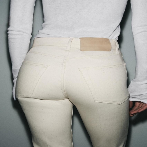 자라 국내 JEANS ZW COLLECTION BOOTCUT 미드라이즈 크림 5474/055/712 5376803