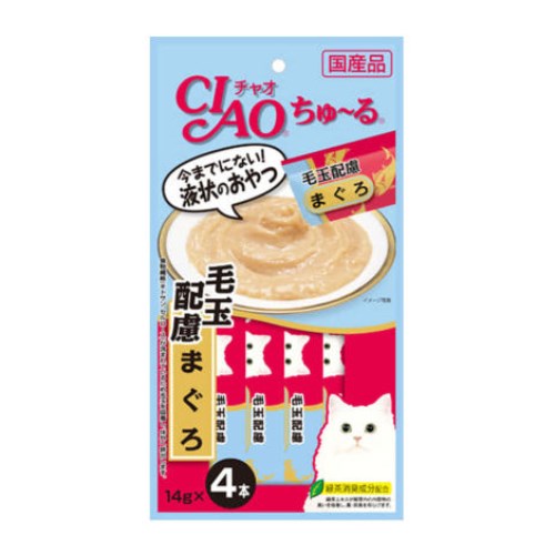 이나바 캣 챠오츄르 헤어볼 케어 참치 SC-101 56g (14g x 4p) (12개)