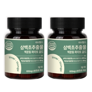 [불명] 이너띵스 삼백초 추출물 맥문동 파이토 골드 60정 (2개)