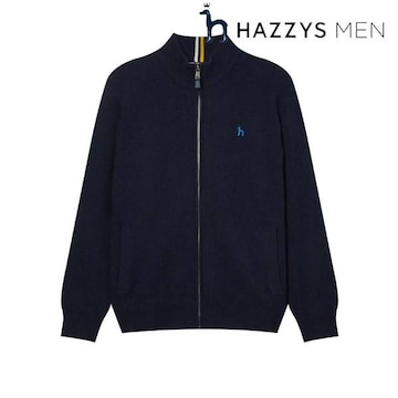 헤지스 울 이중직 하이넥 집업 가디건 HZSW3D320N2
