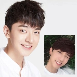  앞머리 남성 부분 가발 헤어라인 네츄럴 헤어 똑딱이 WB13280