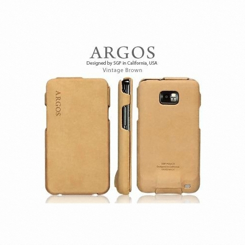 슈피겐 갤럭시S2 가죽케이스 아르고스 빈티지에디션 브라운 (SHW-M250S/K)