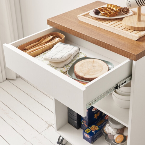 나무뜰 디아 이동식 조리대 아일랜드 홈바 560 (의자별도)_이미지