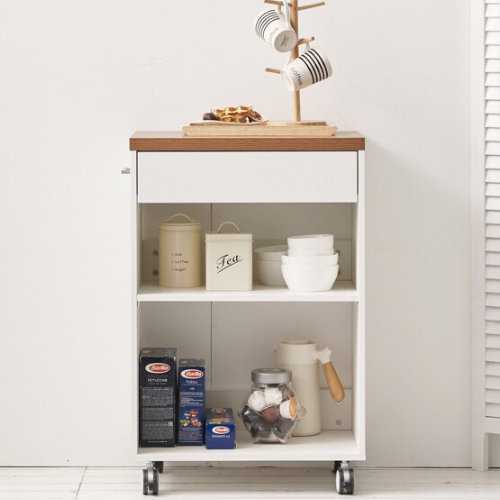 나무뜰 디아 이동식 조리대 아일랜드 홈바 560 (의자별도)_이미지